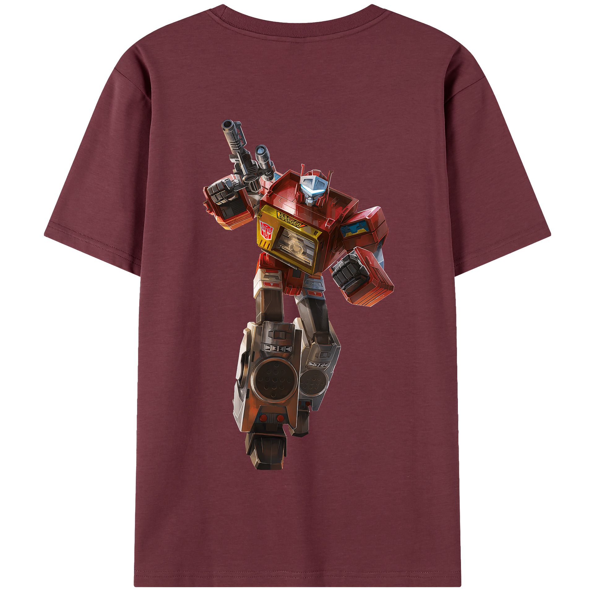 （画像用） Transformers トランスフォーマー 綿100％半袖Tシャツ（背面プリント）